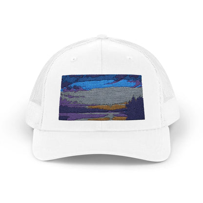 Lake Roosevelt Arizona Silhouette Snapback Trucker Cap - Outdoor Fishing Hat for Lake Lovers & Desert Dad Gift - Toddcraft
