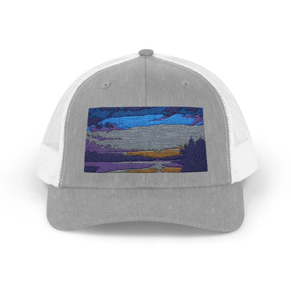Lake Roosevelt Arizona Silhouette Snapback Trucker Cap - Outdoor Fishing Hat for Lake Lovers & Desert Dad Gift - Toddcraft
