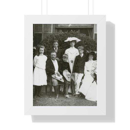 Elegant Framed Vertical Poster - Custom Wall Art for Home, Office & Gallery Decor Roosevelt family portrait - Toddcraft