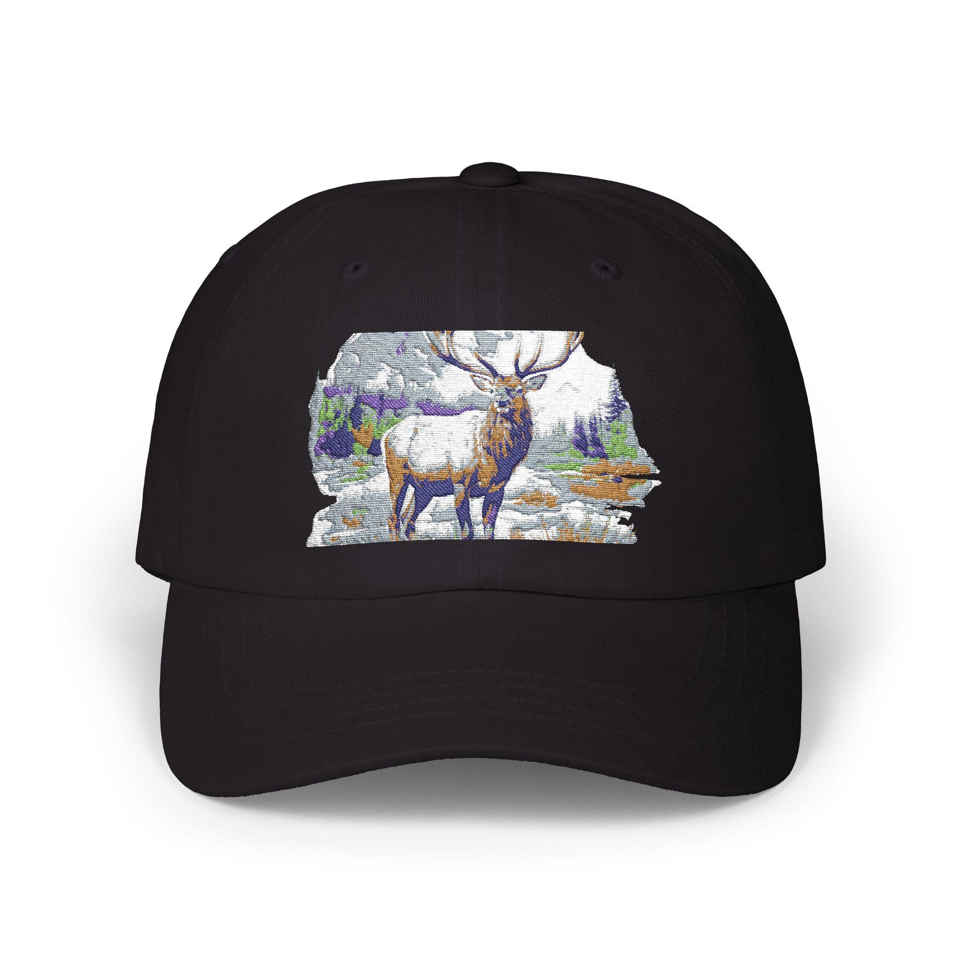 Elk Mountains Dad Cap - Classic Hunter Hat, Nature Lover Gifts, Outdoorsman Snapback, Forest Wildlife Adjustable Baseball Cap - Toddcraft