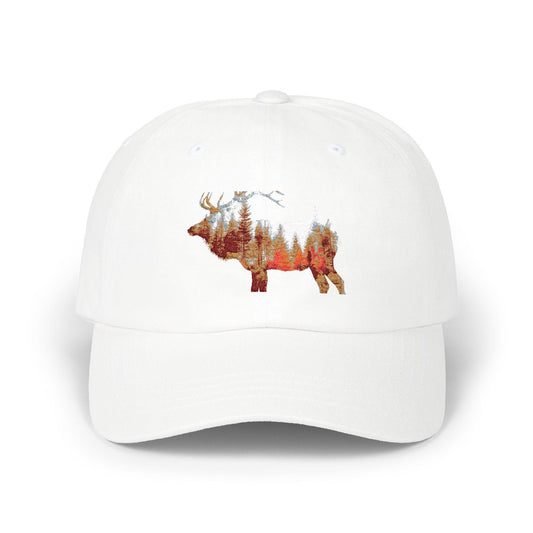 Elk Portrait Dad Cap - Classic Hunters Hat, Nature Lover Gift, Great Gift for All Elk Hunting Fans - Toddcraft