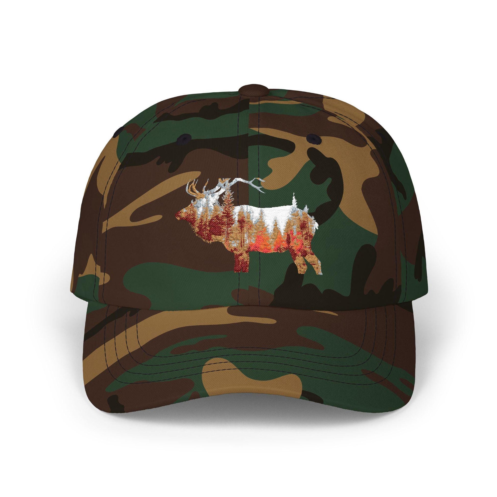 Elk Portrait Dad Cap - Classic Hunters Hat, Nature Lover Gift, Great Gift for All Elk Hunting Fans - Toddcraft