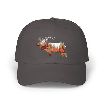 Elk Portrait Dad Cap - Classic Hunters Hat, Nature Lover Gift, Great Gift for All Elk Hunting Fans - Toddcraft