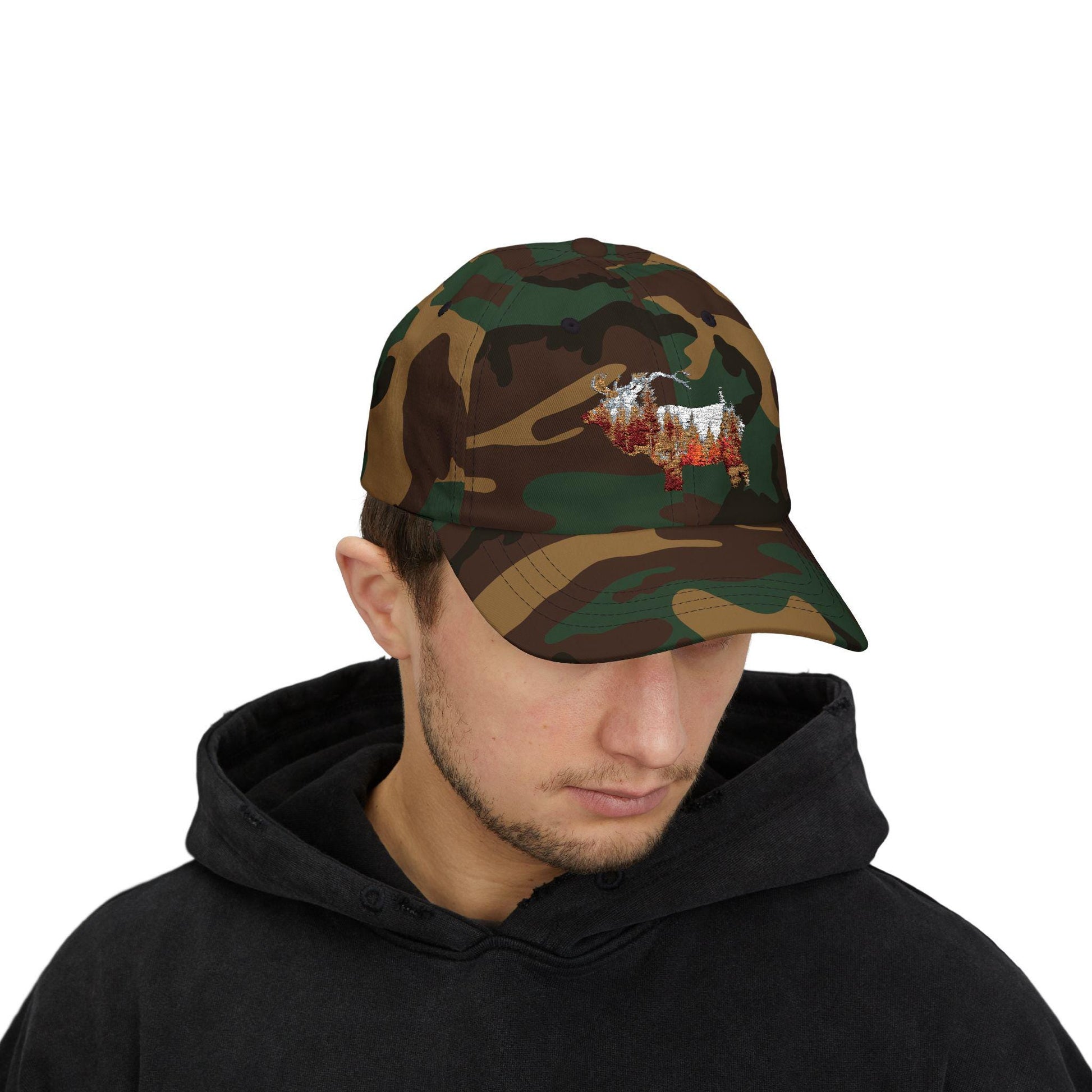 Elk Portrait Dad Cap - Classic Hunters Hat, Nature Lover Gift, Great Gift for All Elk Hunting Fans - Toddcraft