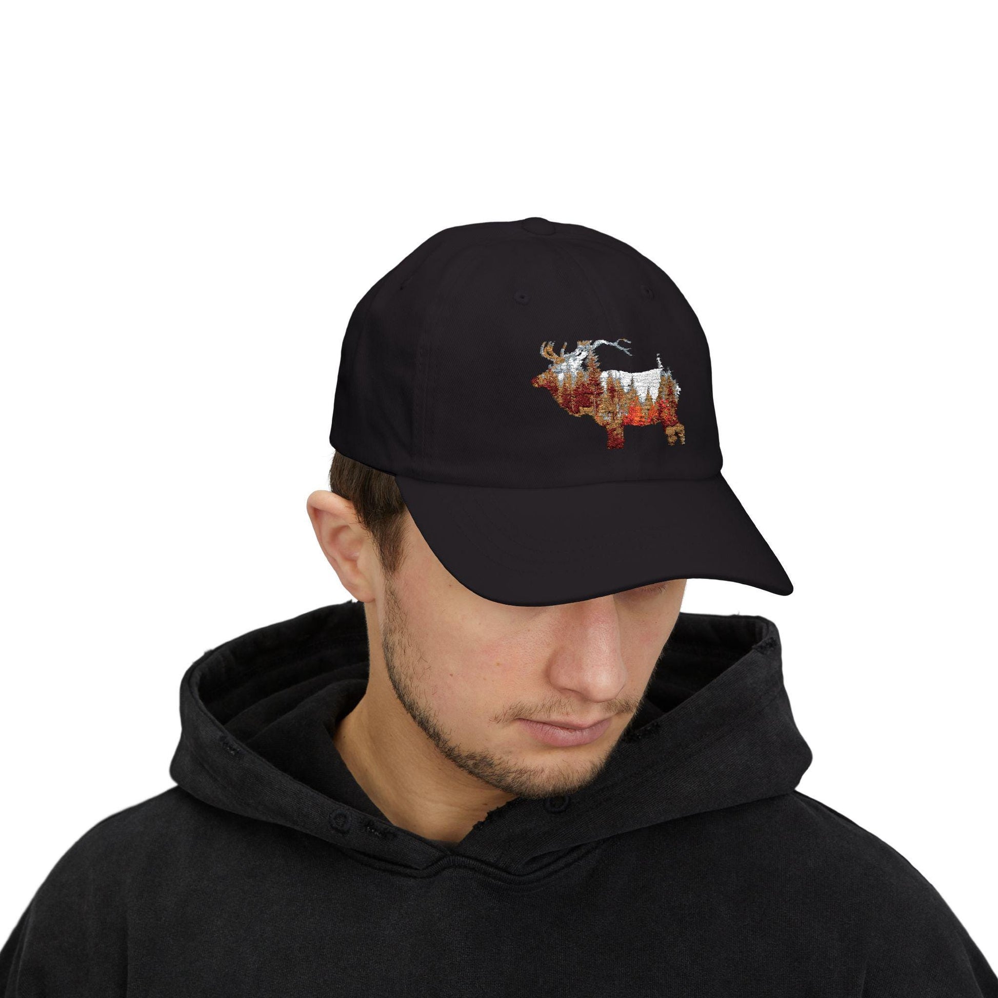 Elk Portrait Dad Cap - Classic Hunters Hat, Nature Lover Gift, Great Gift for All Elk Hunting Fans - Toddcraft