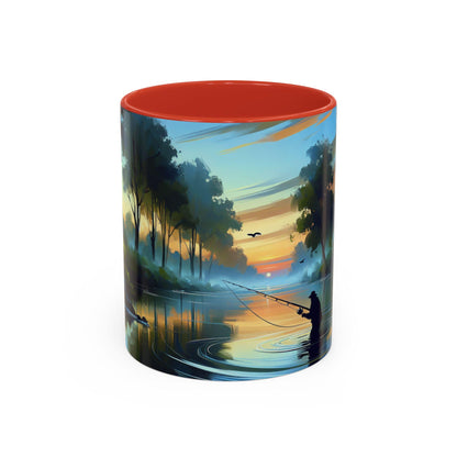 Fishing Sunrise Coffee Mug - Ceramic Fishing Cup with Scenic Lake  Sunrise Design, Perfect Gift for Fishermen & Outdoor Lovers - Toddcraft