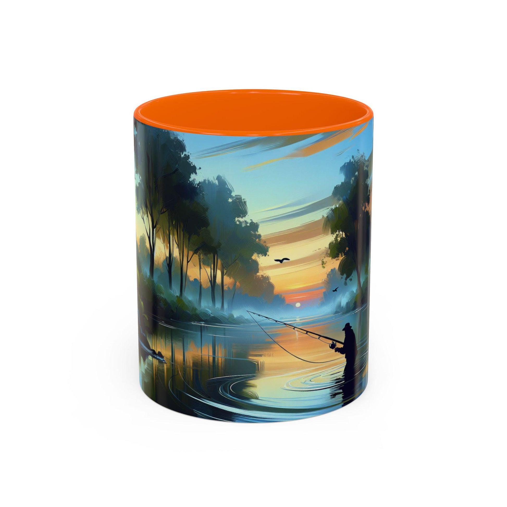 Fishing Sunrise Coffee Mug - Ceramic Fishing Cup with Scenic Lake  Sunrise Design, Perfect Gift for Fishermen & Outdoor Lovers - Toddcraft