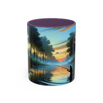 Fishing Sunrise Coffee Mug - Ceramic Fishing Cup with Scenic Lake  Sunrise Design, Perfect Gift for Fishermen & Outdoor Lovers - Toddcraft