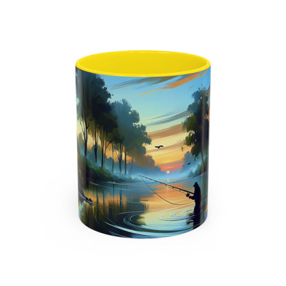 Fishing Sunrise Coffee Mug - Ceramic Fishing Cup with Scenic Lake  Sunrise Design, Perfect Gift for Fishermen & Outdoor Lovers - Toddcraft