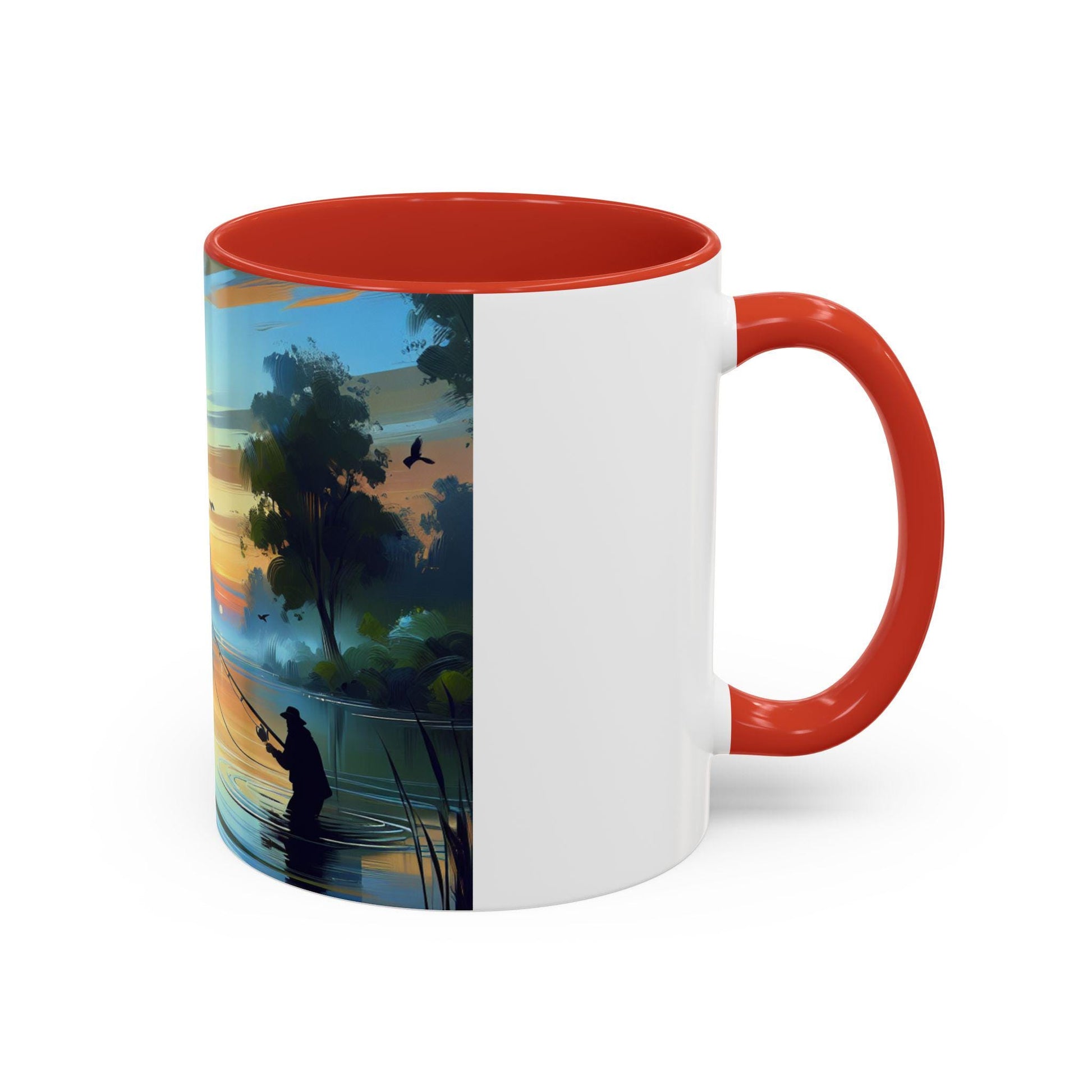 Fishing Sunrise Coffee Mug - Ceramic Fishing Cup with Scenic Lake  Sunrise Design, Perfect Gift for Fishermen & Outdoor Lovers - Toddcraft