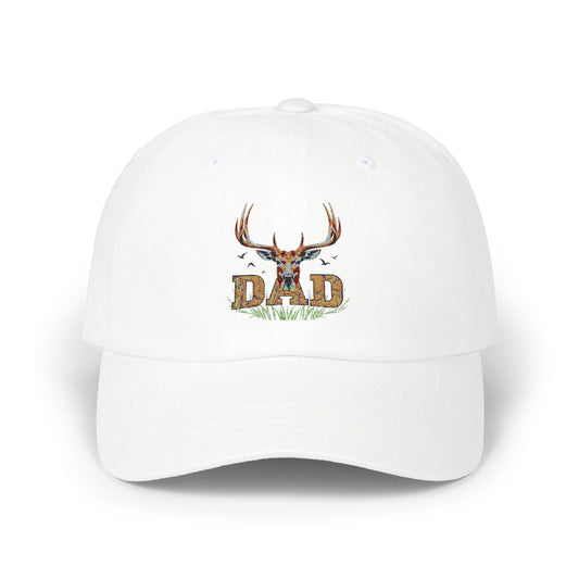 Hunter Dad Cap with Elk Head Graphic  Outdoorsman Hat Gift for Grandpa, Father, or Any Big Rack Hunter - Toddcraft
