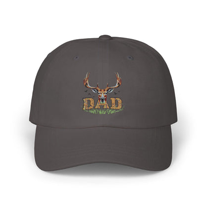 Hunter Dad Cap with Elk Head Graphic  Outdoorsman Hat Gift for Grandpa, Father, or Any Big Rack Hunter - Toddcraft