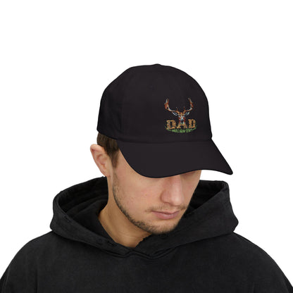 Hunter Dad Cap with Elk Head Graphic  Outdoorsman Hat Gift for Grandpa, Father, or Any Big Rack Hunter - Toddcraft