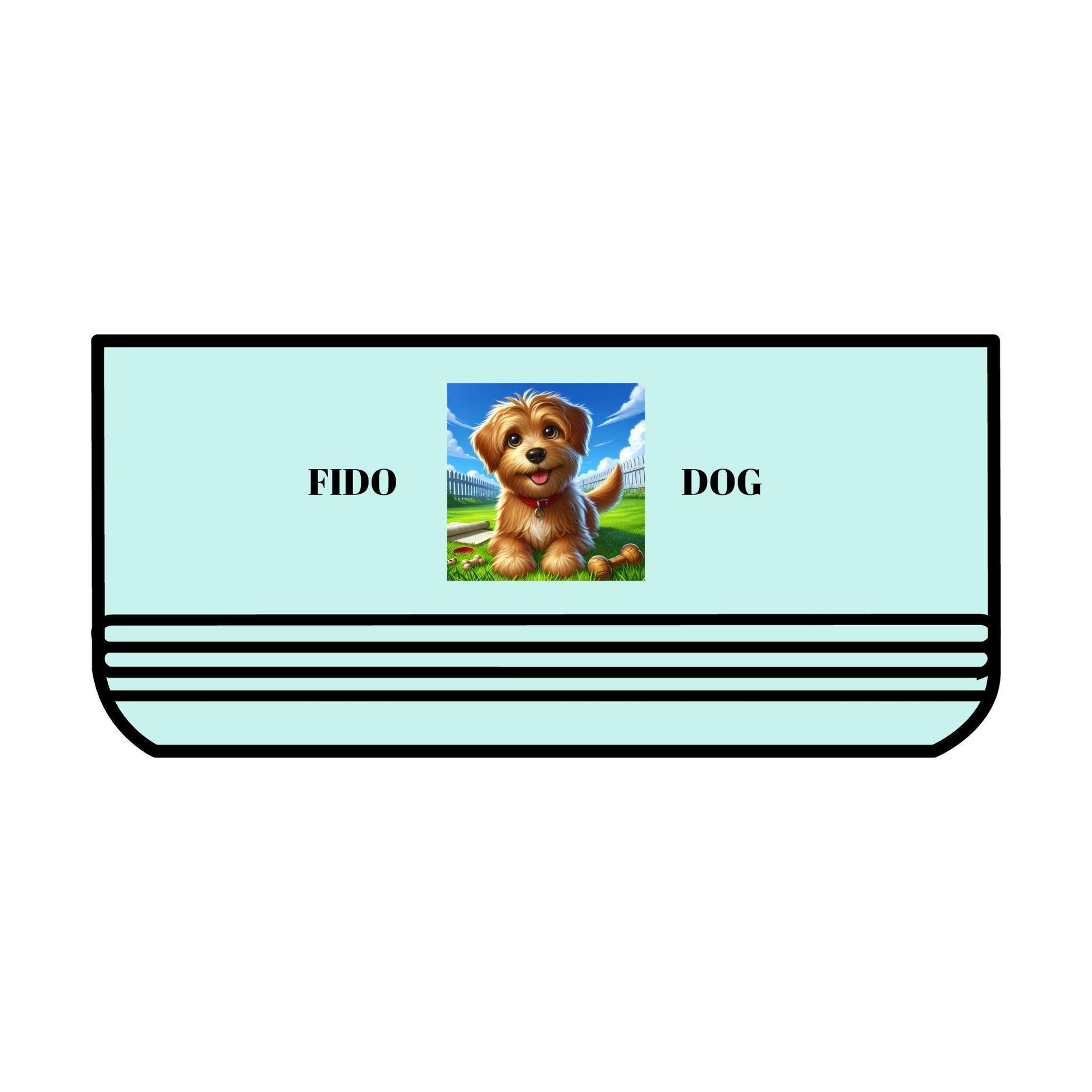 Non-Slip Dog & Cat Food Bowl with Grey Paw Print  Durable, Easy to Clean Pet Dish for Small to Medium Pets - Toddcraft