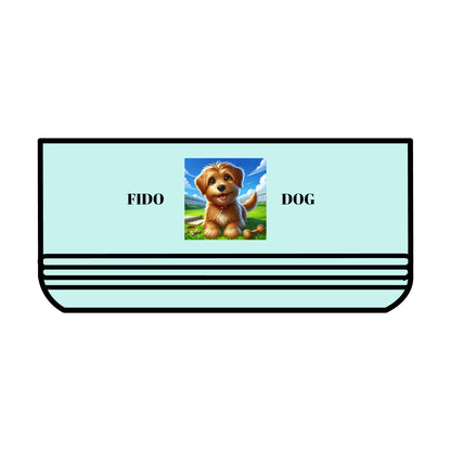 Non-Slip Dog & Cat Food Bowl with Grey Paw Print  Durable, Easy to Clean Pet Dish for Small to Medium Pets - Toddcraft