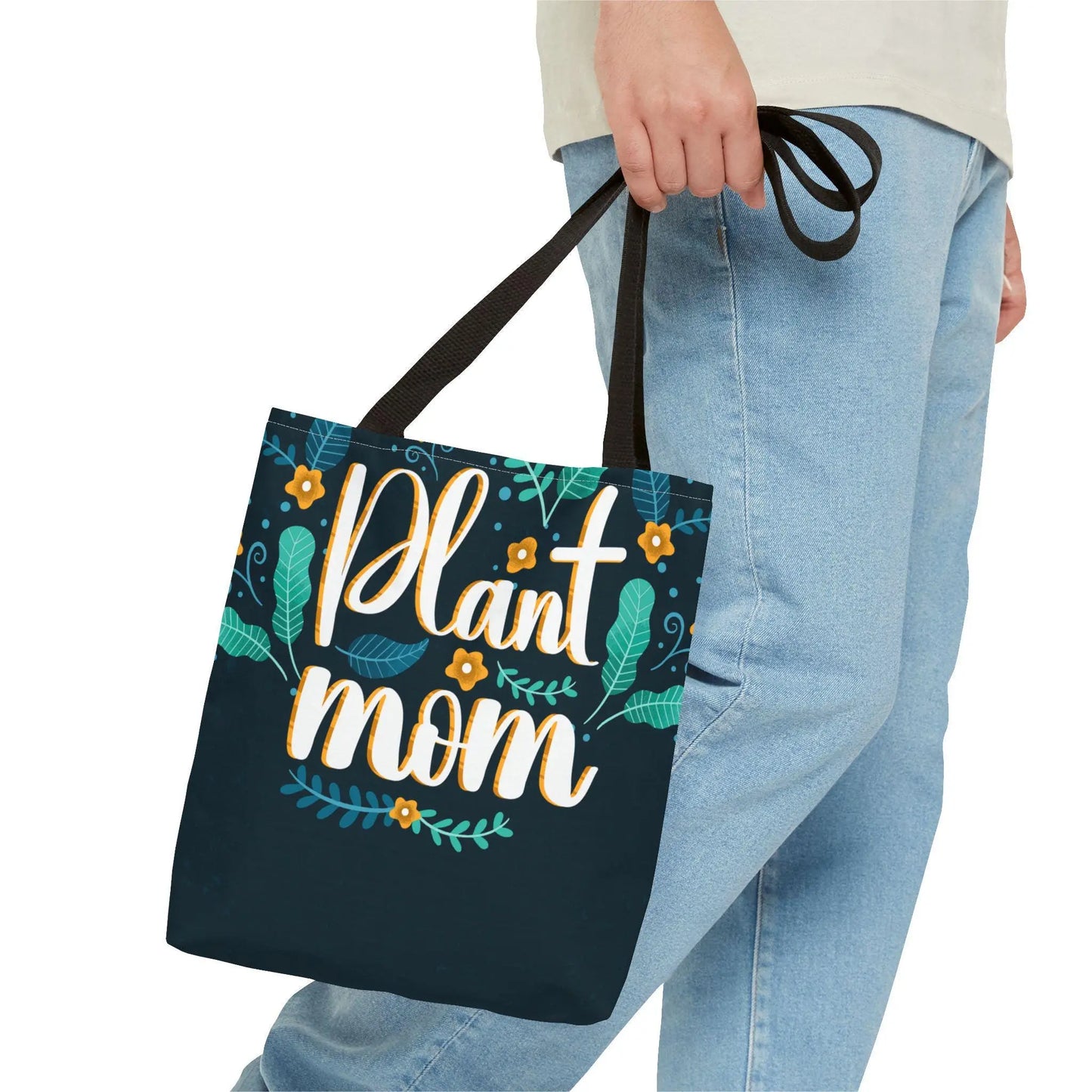 Plant Mom Tote Bag All Over Print, Cute Plant Lover Gift, Reusable Shopping Bag, Botanical Style, Eco-Friendly Canvas Tote, Green Thumb Acce - Toddcraft