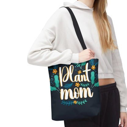 Plant Mom Tote Bag All Over Print, Cute Plant Lover Gift, Reusable Shopping Bag, Botanical Style, Eco-Friendly Canvas Tote, Green Thumb Acce - Toddcraft