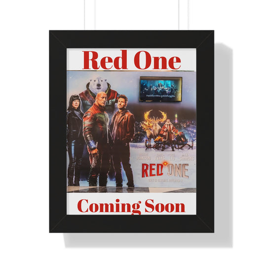 Red One Movie Poster coming soon Elegant Framed Vertical Poster - Custom Wall Art for Home, Office, Gallery Display - Toddcraft