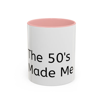 Retro 50's Accent Coffee Mug: Nostalgic Birthday Gift for Family, Friends & Housewarming - Toddcraft