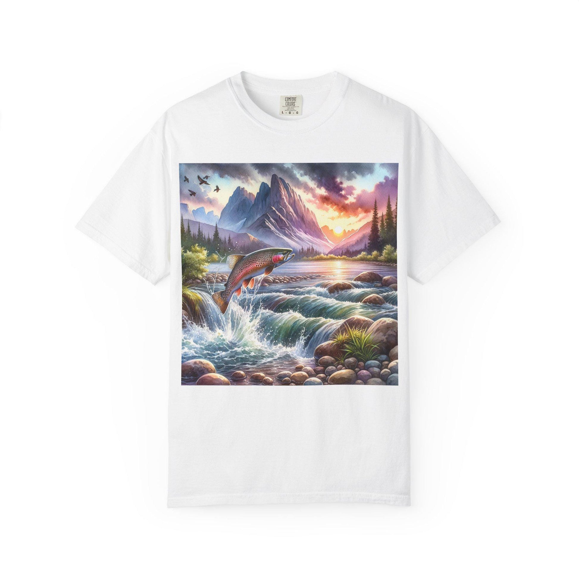 Nature Scene T-Shirt, Outdoor Adventure Tee, Fishing Gift, Unisex Apparel, Summer Fashion, Camping Gear, Nature Lover's Shirt - Toddcraft