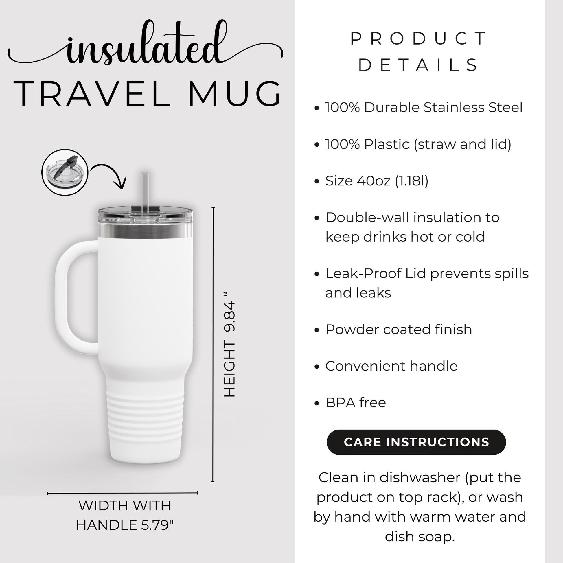 Scenic Insulated Travel Mug | 40oz Adventure Cup, Outdoor Drinkware, Nature Lover Gift, Eco-Friendly Travel Mug, Summer Picnic Essential - Toddcraft