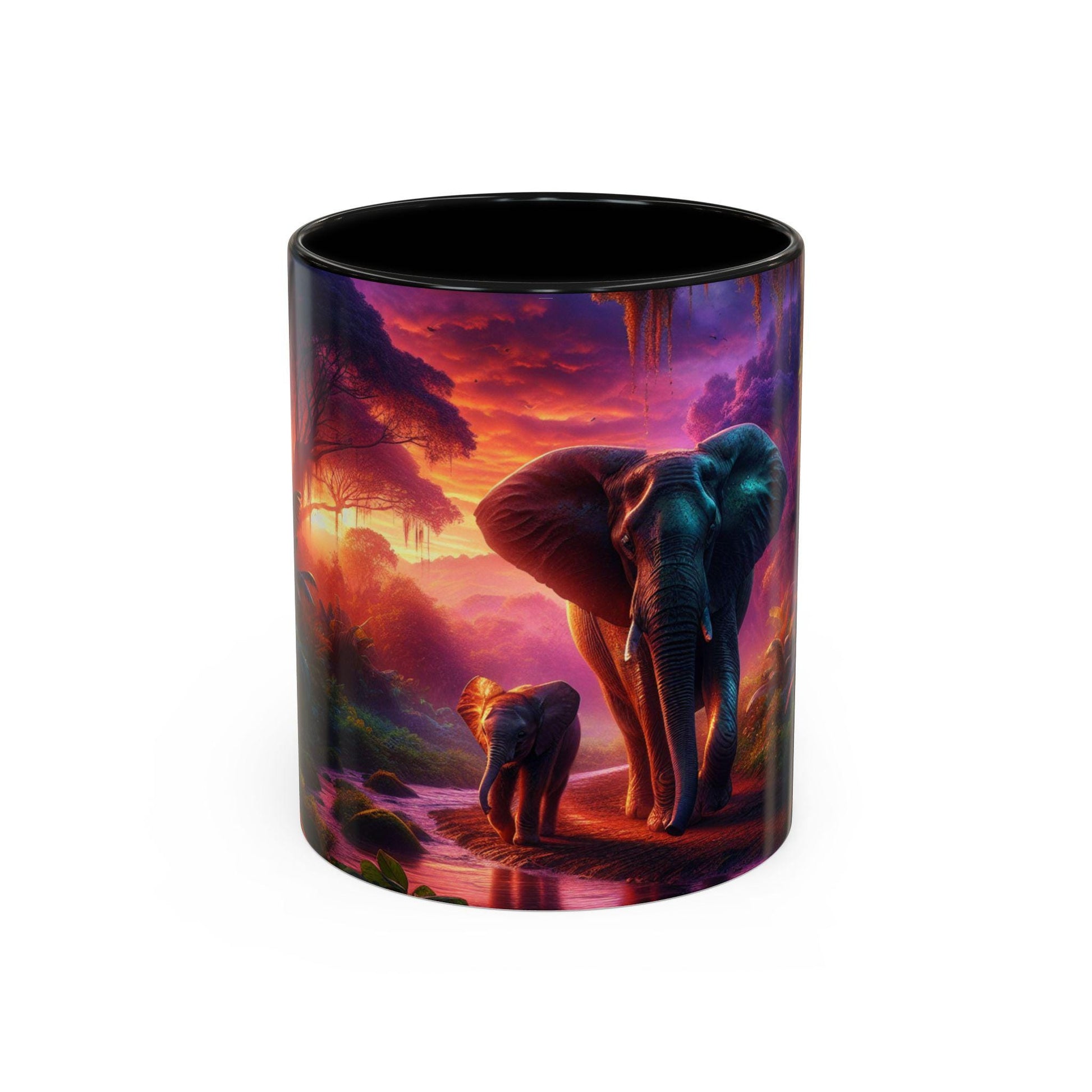 Stylish Accent Coffee Mug: Ceramic Drinkware for Hot Beverages, Available in 11 & 15oz Sizes - Toddcraft