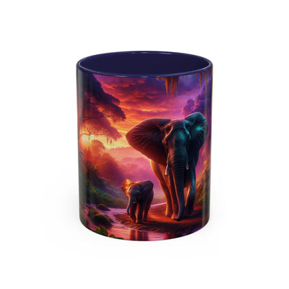 Stylish Accent Coffee Mug: Ceramic Drinkware for Hot Beverages, Available in 11 & 15oz Sizes - Toddcraft