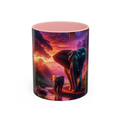 Stylish Accent Coffee Mug: Ceramic Drinkware for Hot Beverages, Available in 11 & 15oz Sizes - Toddcraft