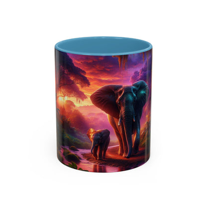 Stylish Accent Coffee Mug: Ceramic Drinkware for Hot Beverages, Available in 11 & 15oz Sizes - Toddcraft