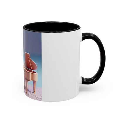 Whimsical Hippo Pianist Coffee Mug: 11oz/15oz Ceramic Gift for Music Lovers & Piano Enthusiasts - Toddcraft