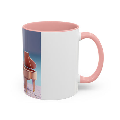 Whimsical Hippo Pianist Coffee Mug: 11oz/15oz Ceramic Gift for Music Lovers & Piano Enthusiasts - Toddcraft