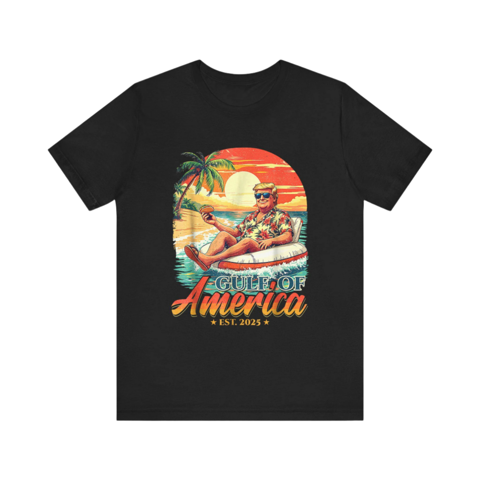 Trump 2025 Unisex Jersey Tee - Gulf of America President Short Sleeve Shirt, Political Gift - Toddcraft
