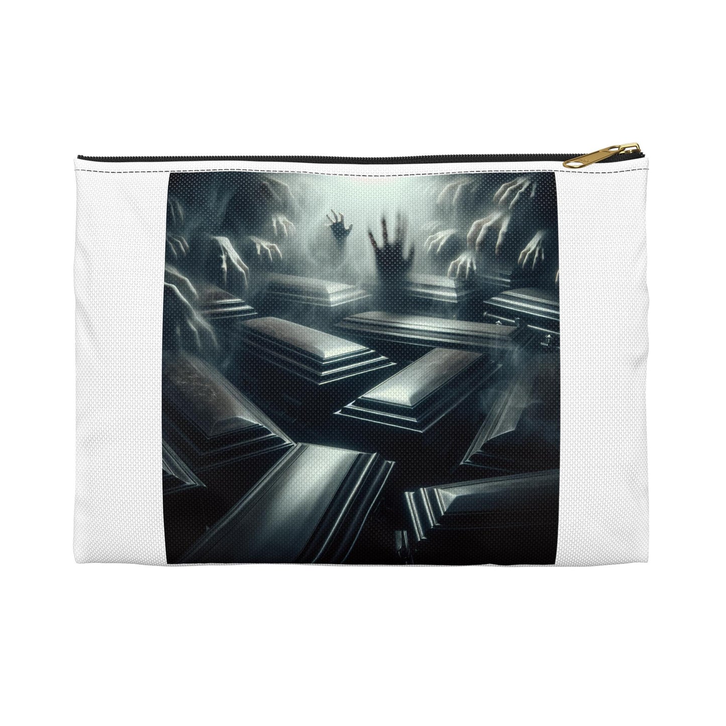 Gothic Coffin Accessory Pouch: Spooky Makeup Organizer for Dark Aesthetic Halloween Gifts - Toddcraft