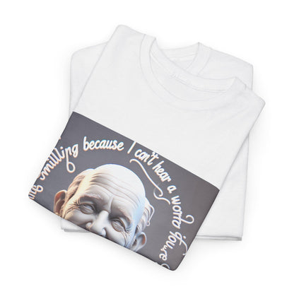 Humorous Deaf Pride T-Shirt: Living Fully Because I Can't Hear - Unisex Graphic Cotton Tee - Toddcraft