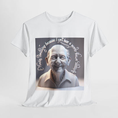 Humorous Deaf Pride T-Shirt: Living Fully Because I Can't Hear - Unisex Graphic Cotton Tee - Toddcraft