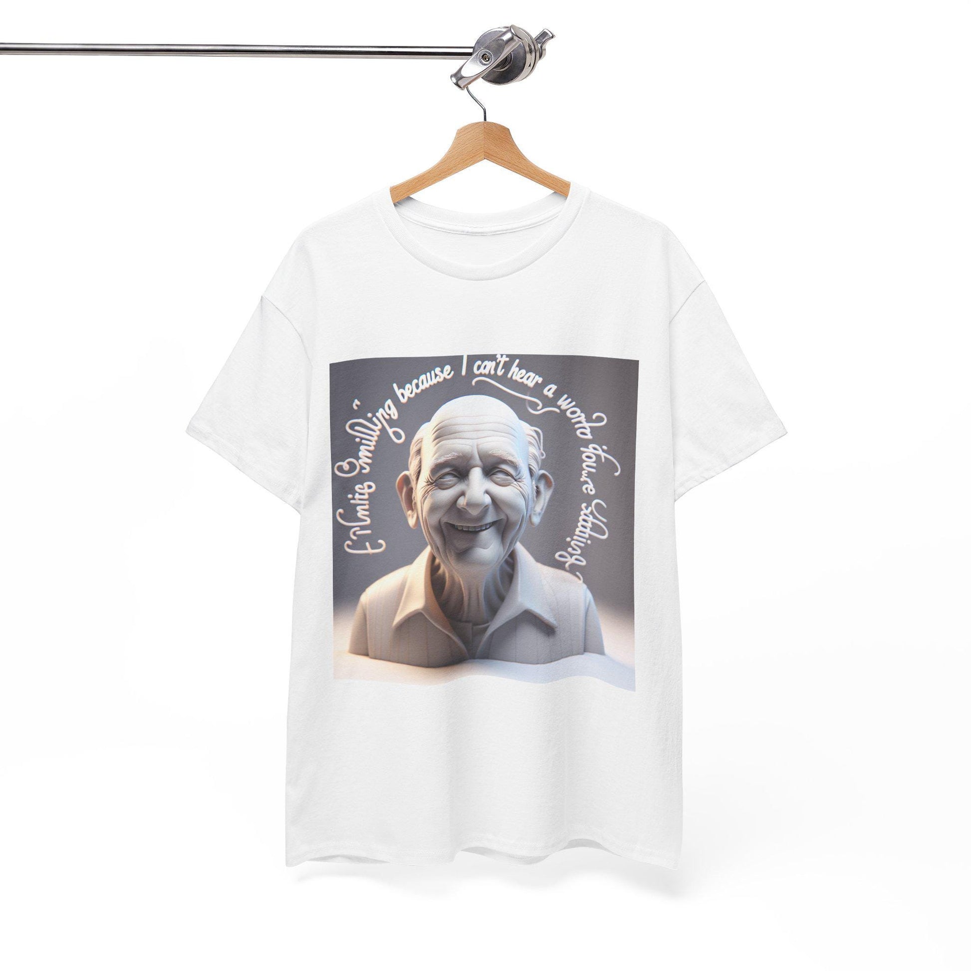 Humorous Deaf Pride T-Shirt: Living Fully Because I Can't Hear - Unisex Graphic Cotton Tee - Toddcraft