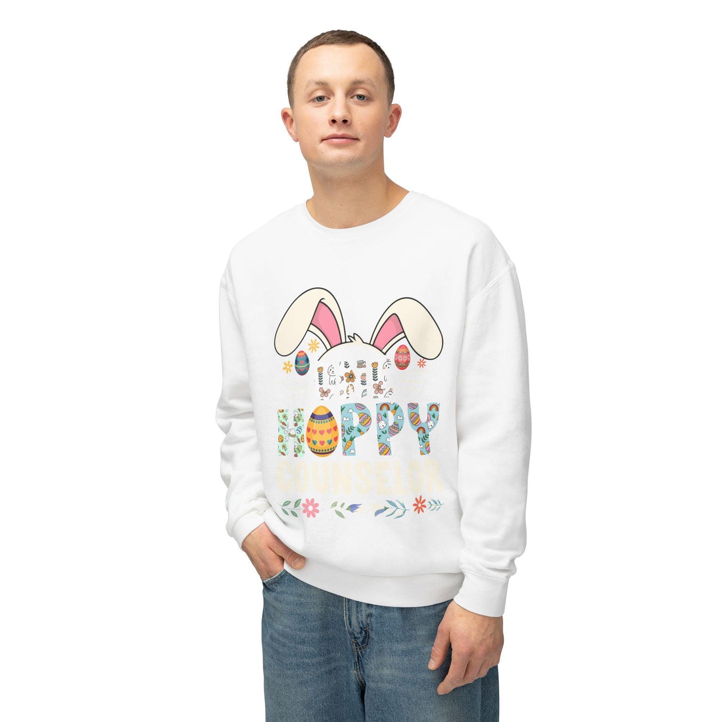 Joyful Camp Counselor Lightweight Crewneck Sweatshirt - Easter Gift, Spring Fashion, Cozy Wear - Toddcraft