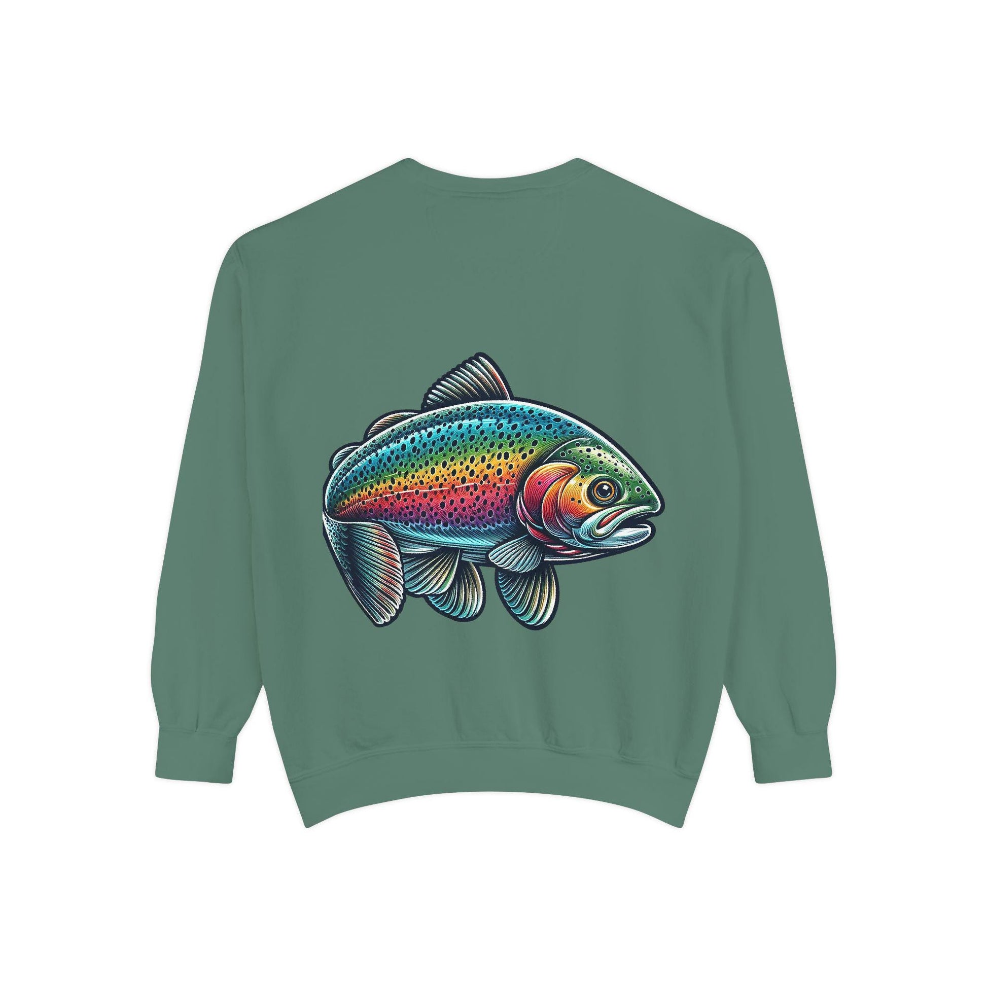 Colorful Rainbow Fish Unisex Sweatshirt, Eco-friendly Apparel, Casual Wear, Fishing Gift, Outdoor Lover's Fashion - Toddcraft