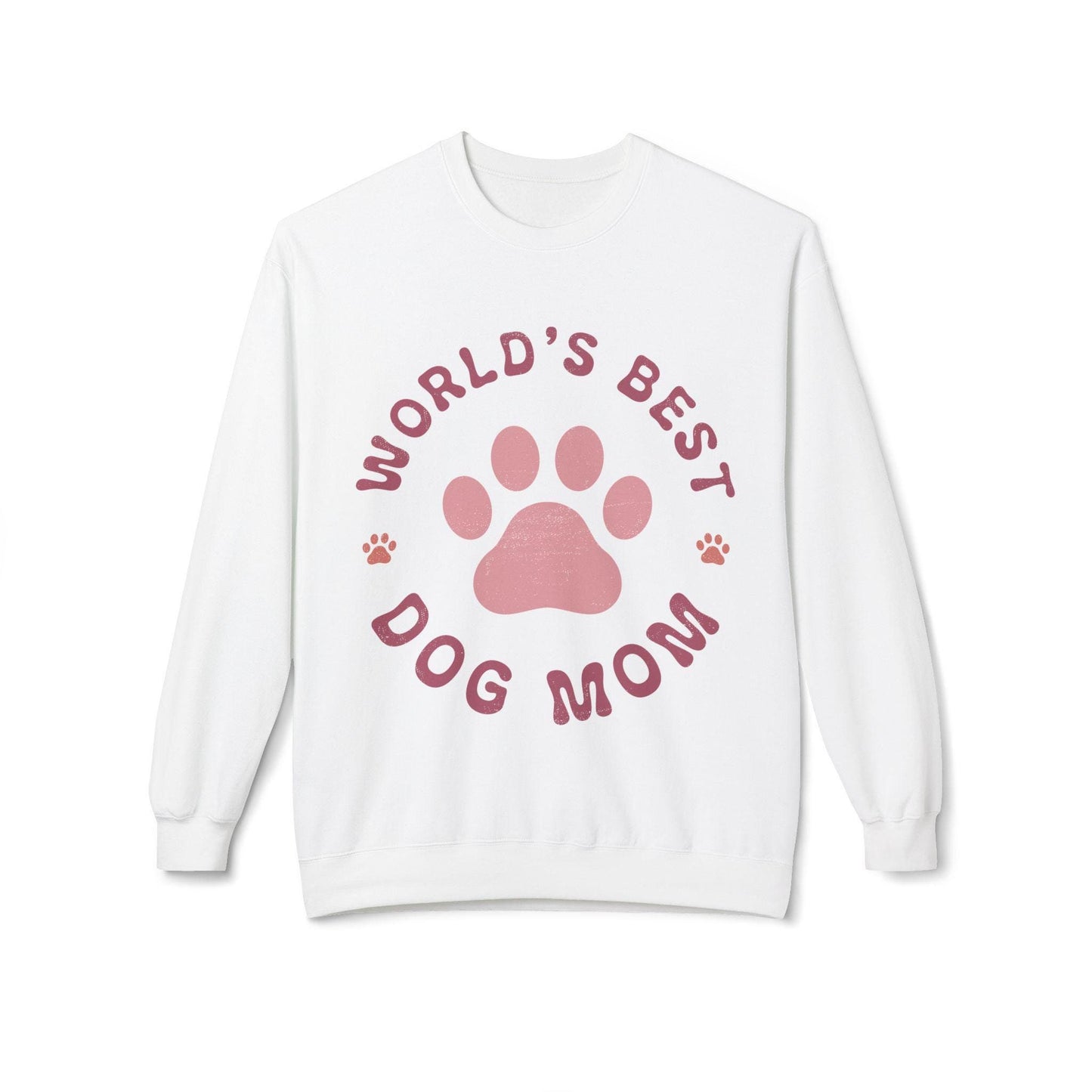 Cozy Unisex Dog Mom Crewneck Sweatshirt: Midweight Fleece Comfort for Pet Lovers - Toddcraft