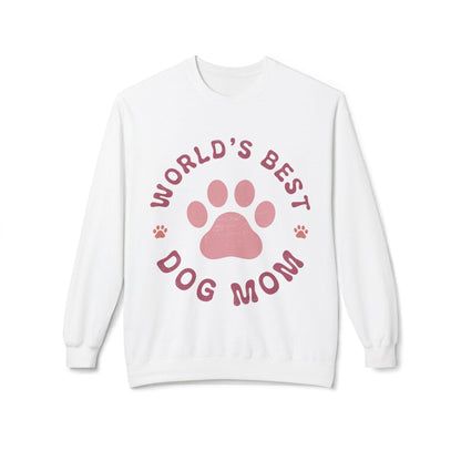 Cozy Unisex Dog Mom Crewneck Sweatshirt: Midweight Fleece Comfort for Pet Lovers - Toddcraft