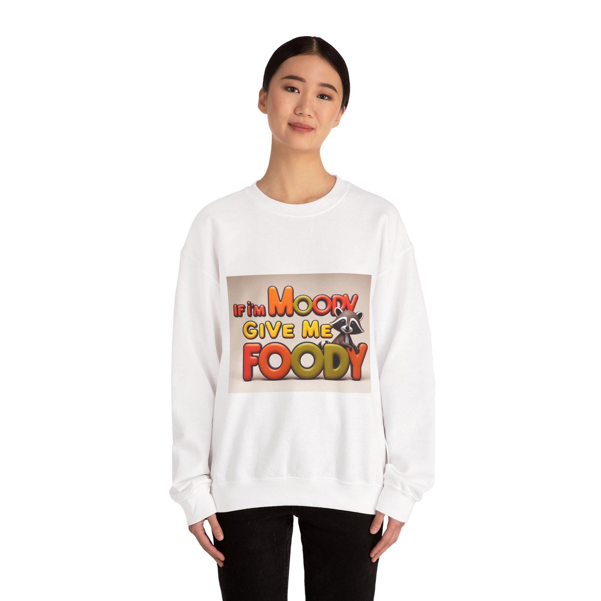 Moody Raccoon Crewneck Sweatshirt: Cozy Unisex Graphic Pullover for Animal Lovers and Lazy Days - Toddcraft