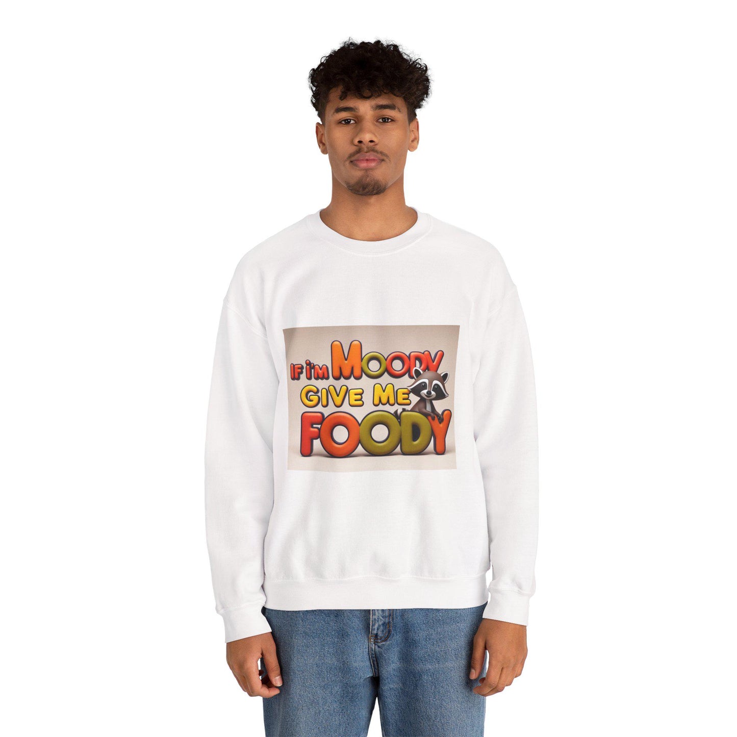 Moody Raccoon Crewneck Sweatshirt: Cozy Unisex Graphic Pullover for Animal Lovers and Lazy Days - Toddcraft