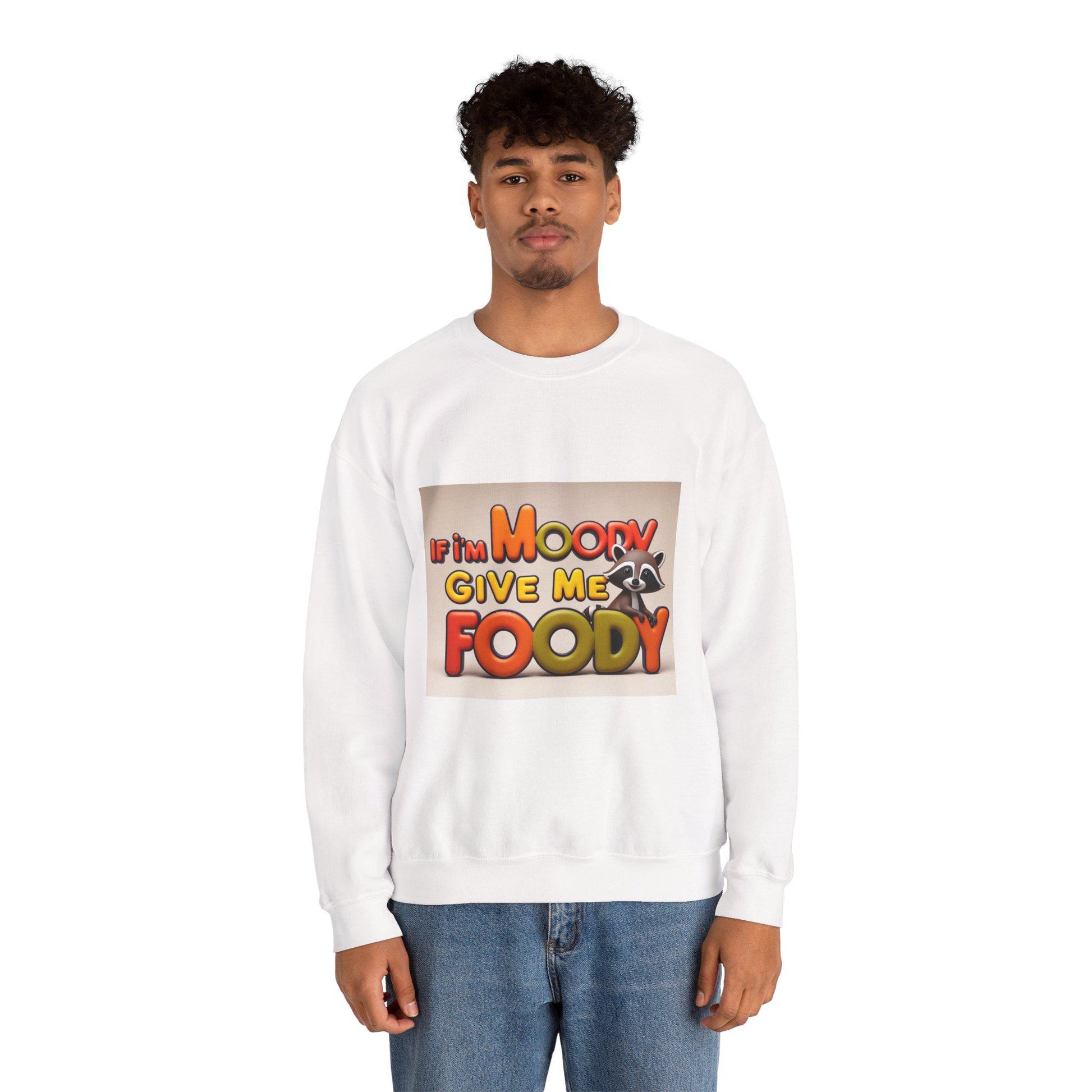 Moody Raccoon Crewneck Sweatshirt: Cozy Unisex Graphic Pullover for Animal Lovers and Lazy Days - Toddcraft