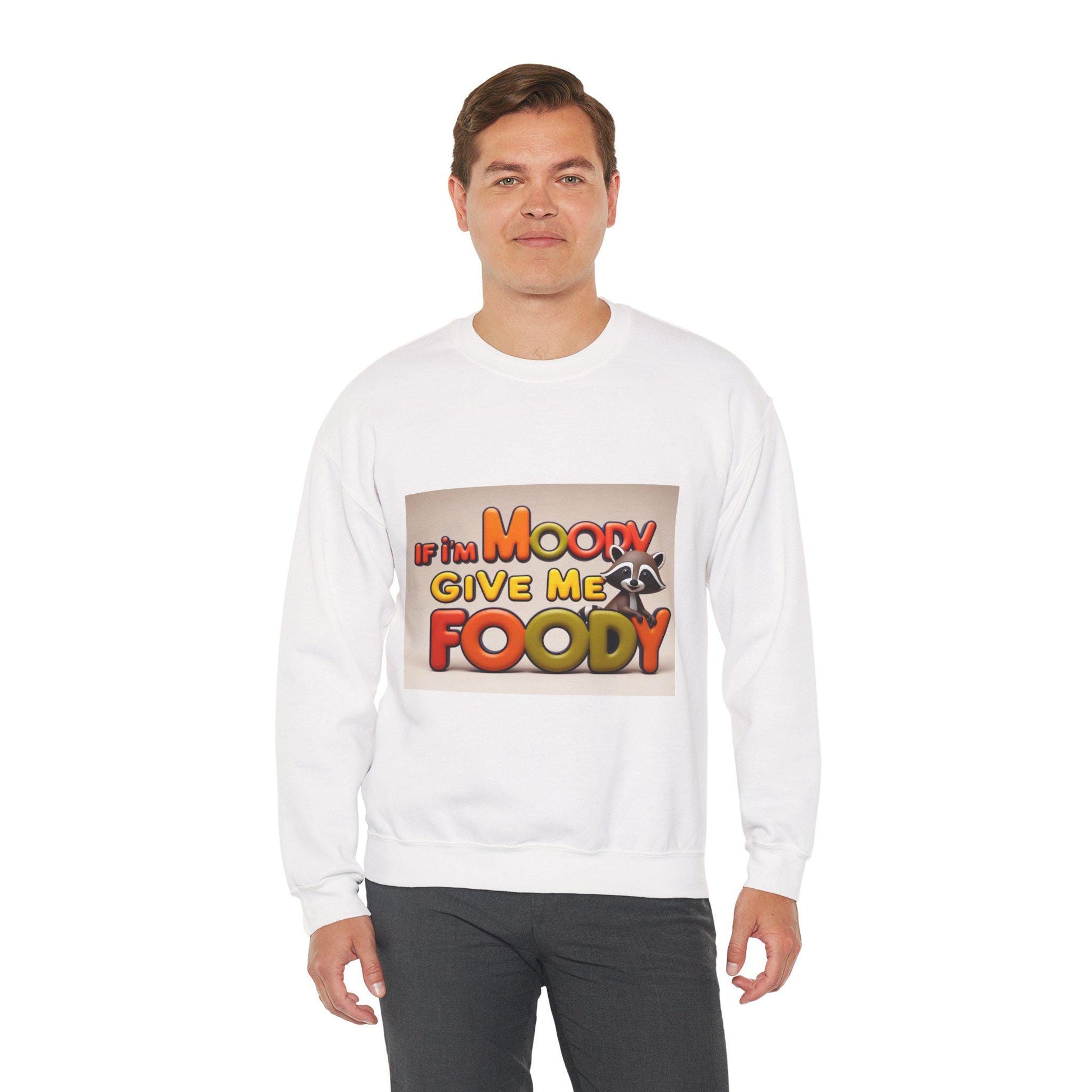Moody Raccoon Crewneck Sweatshirt: Cozy Unisex Graphic Pullover for Animal Lovers and Lazy Days - Toddcraft