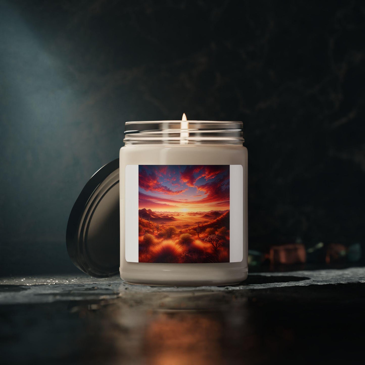 Arizona Sunset Scented Soy Candle 9oz - Eco-Friendly Aromatherapy Gift for Desert Lovers - Toddcraft