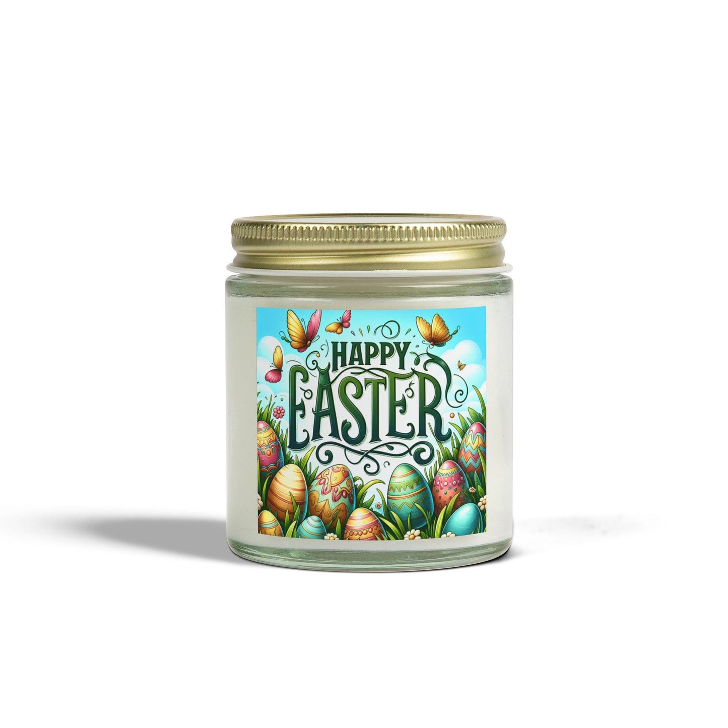 Easter Festive Coconut Apricot Scented Candles - Spring Home Decor Wax Melts (4oz, 9oz) - Toddcraft