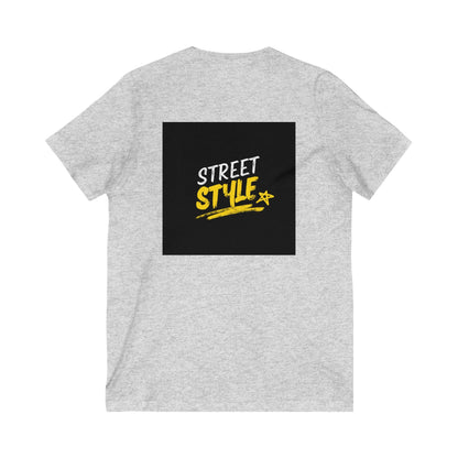 Comfortable Unisex V-Neck Jersey Tee for Casual Style and Everyday Wear - Toddcraft