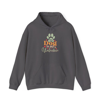 Dog Lover Valentine's Day Hooded Sweatshirt - Unisex Heavy Blend Hoodie Gift for Pet Owners - Toddcraft