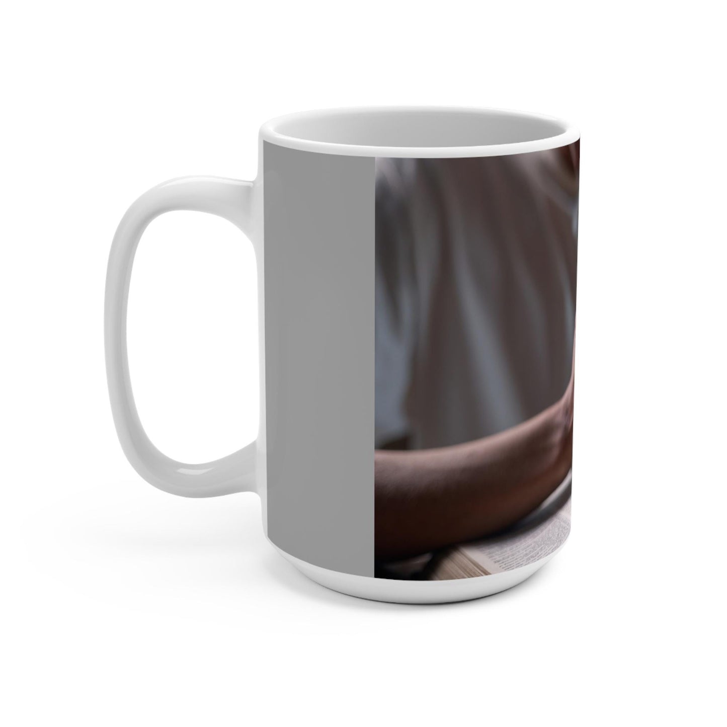 15oz Inspirational Faith Mug for Coffee Lovers  Christian Sobriety Gift Promoting World Peace & Humanity - Toddcraft