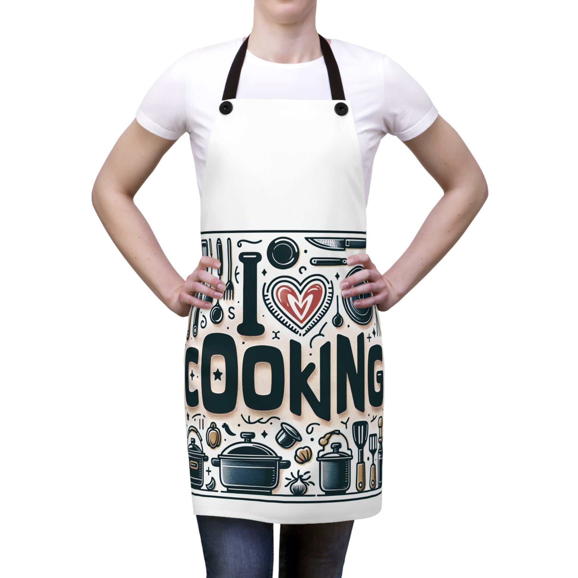 All-Over Print Chef Apron: Stylish Kitchen Gift for Cooking Enthusiasts, Durable Unisex Design - Toddcraft